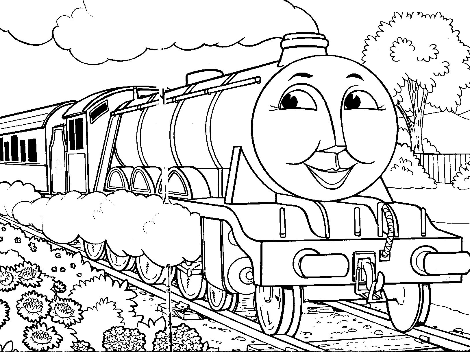 dessin a colorier thomas et ses amis trackmaster