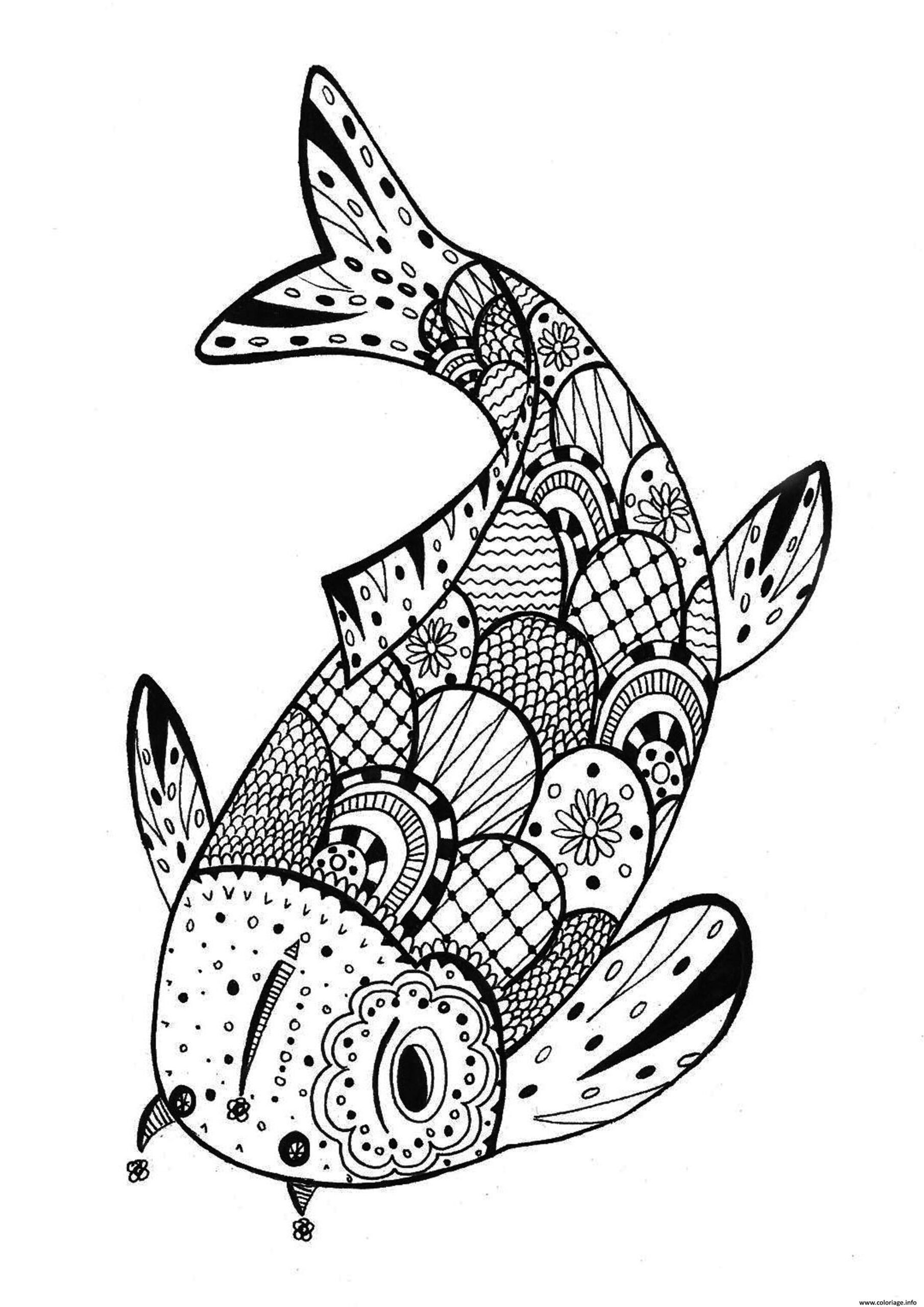 poisson davril coloriage magique