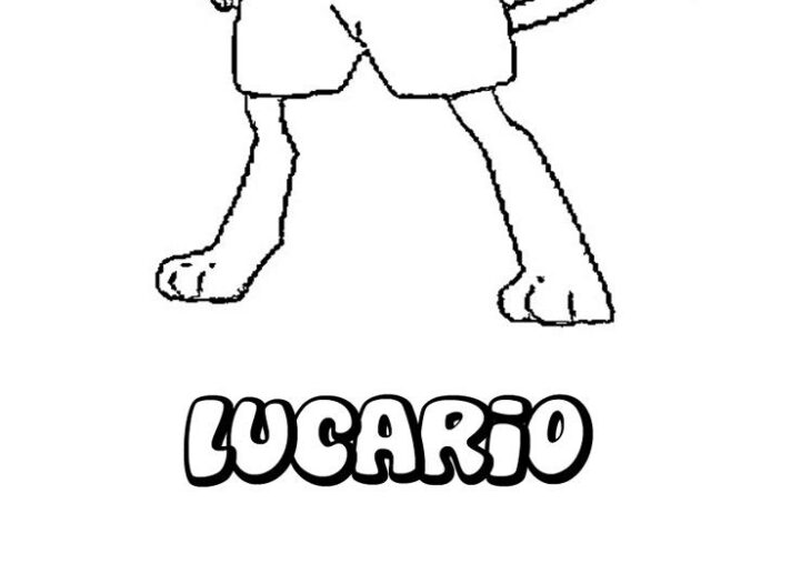 Lucario Pokemon Coloring Page Angry Mega Lucario Coloring Page