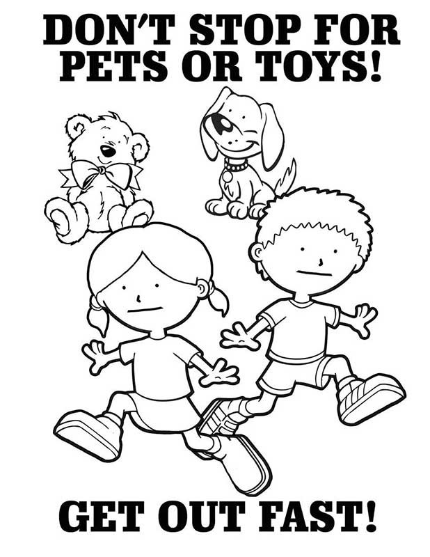 fire prevention coloring pages