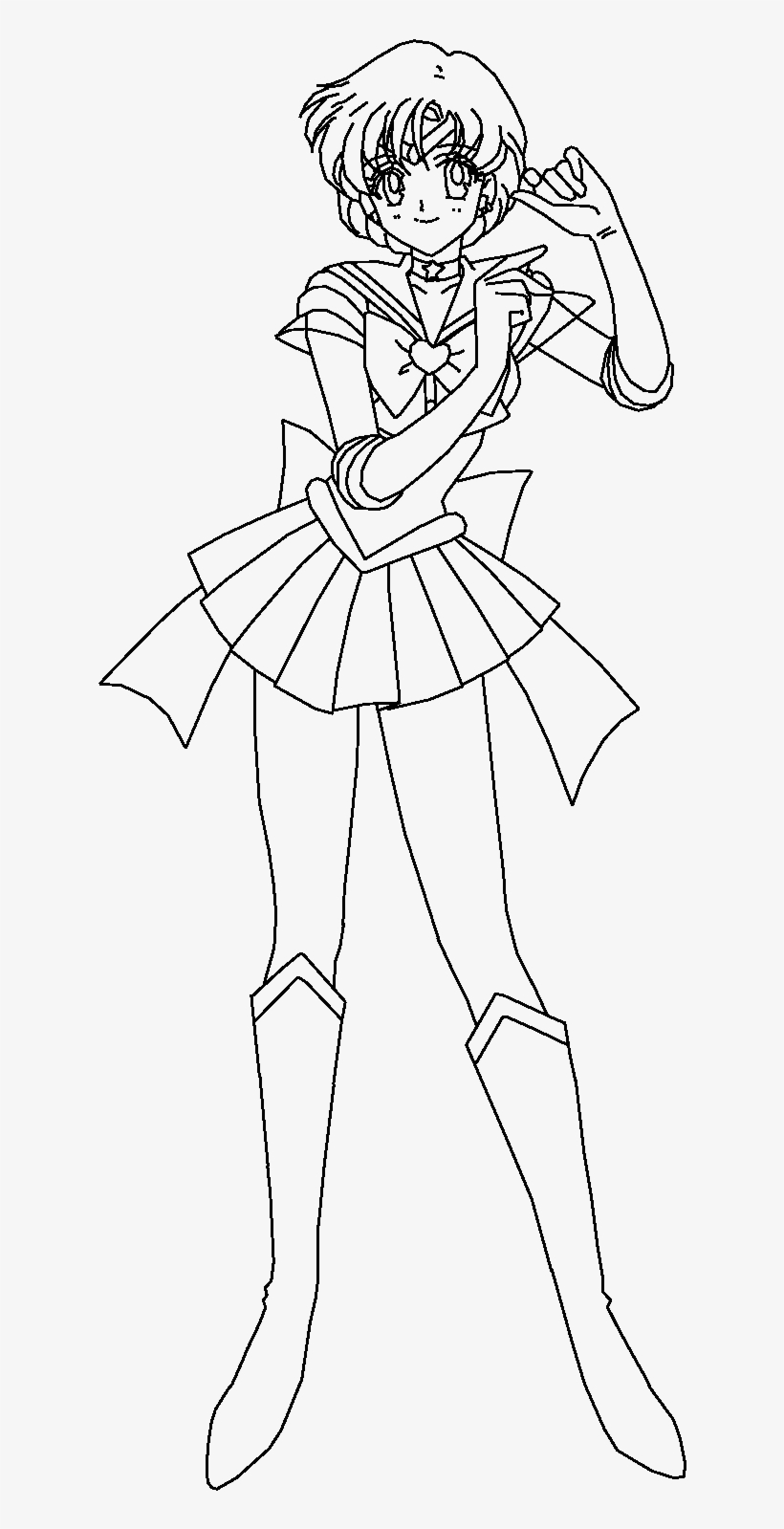 sailor mercury coloring pages