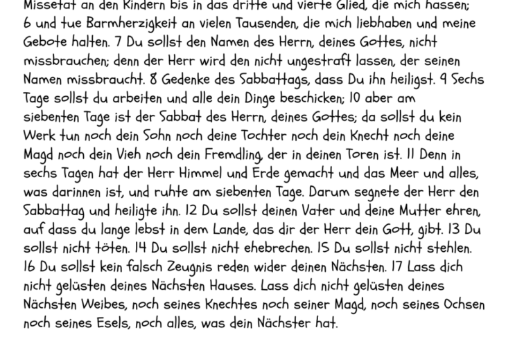 10 Gebote Im Alltag Grundschule Die Zehn Gebote / Grundschule