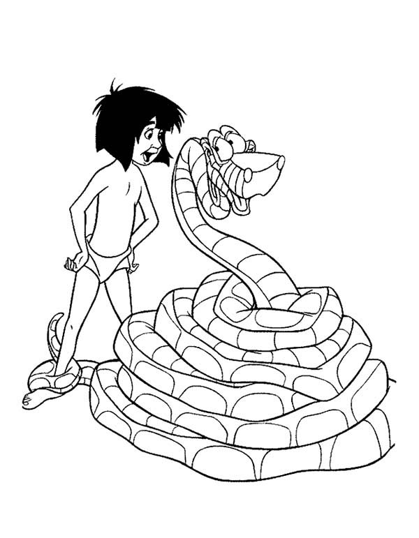 mowgli coloring pages