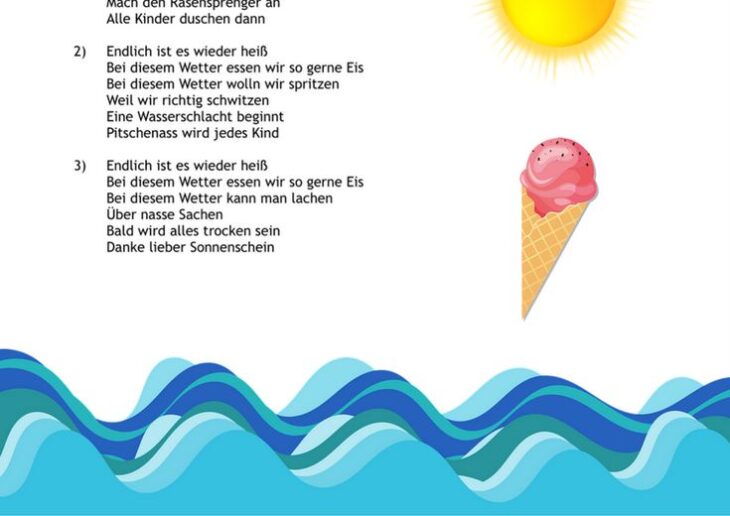 Sommerlieder Fur Kinder Sommerlieder Kindergarten Mit Noten