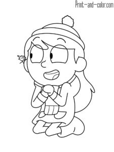 hilda coloring page