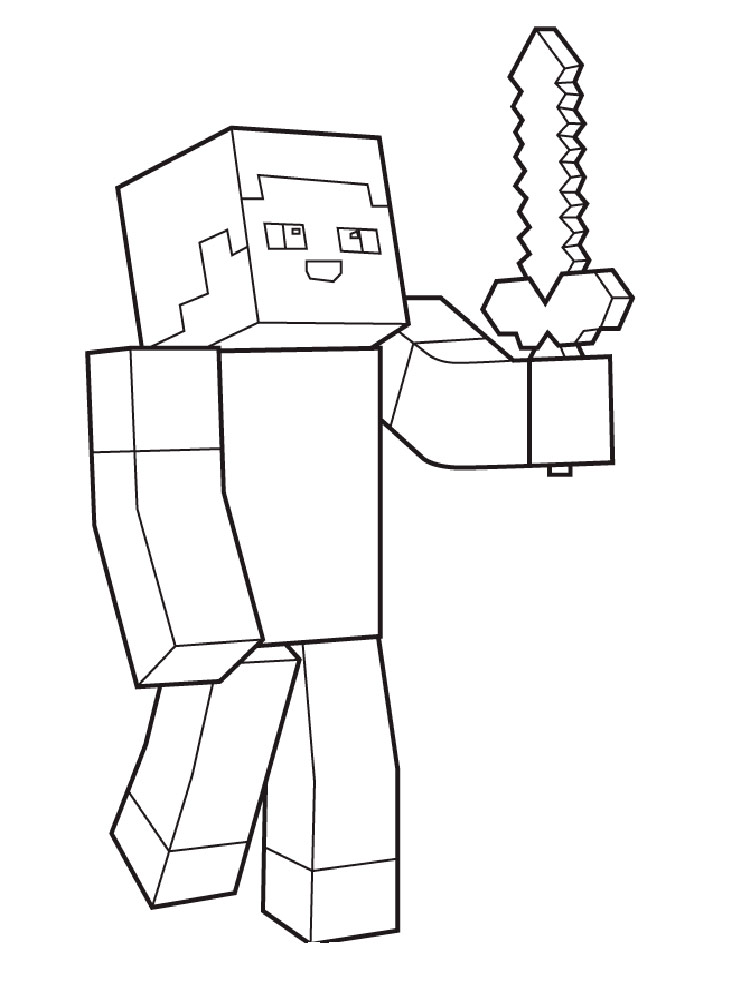 steve coloring pages