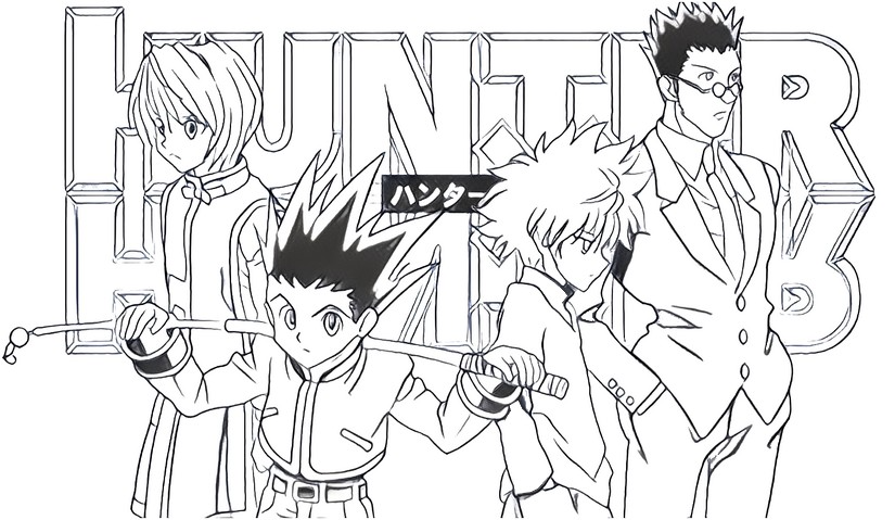 get hunter x hunter dessin a imprimer images