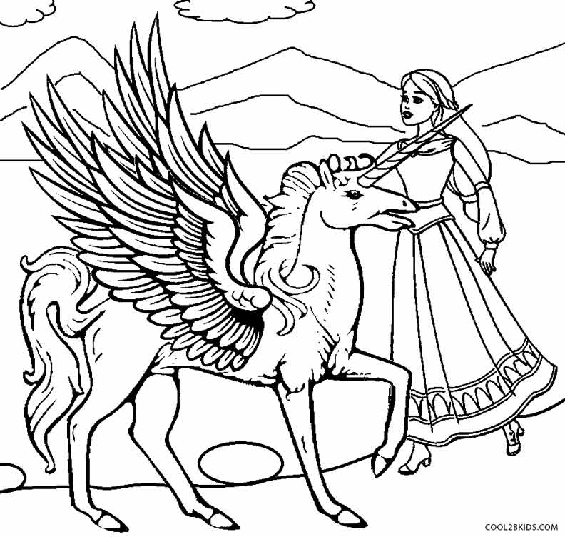 pegasus coloring pages