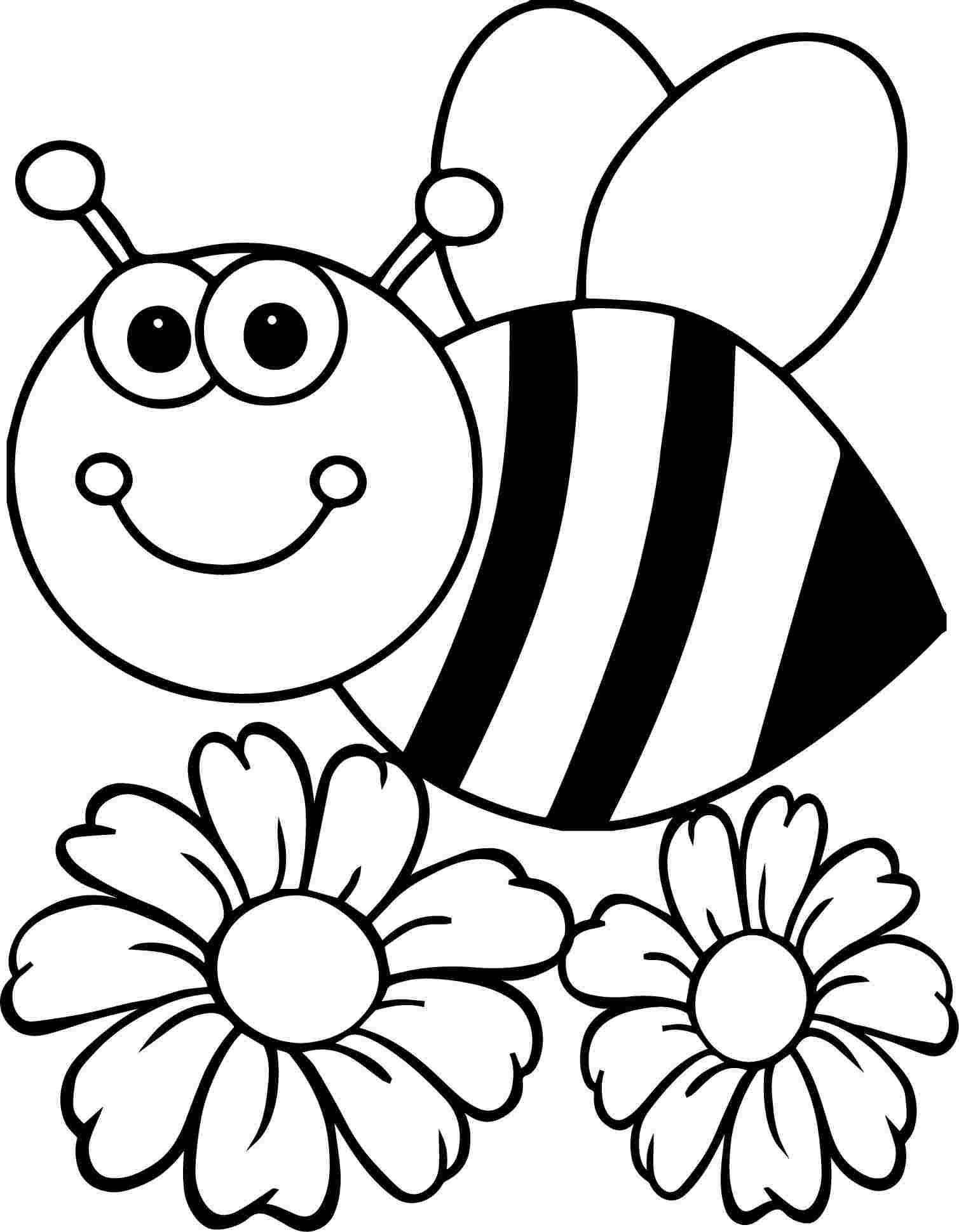 bee coloring pages