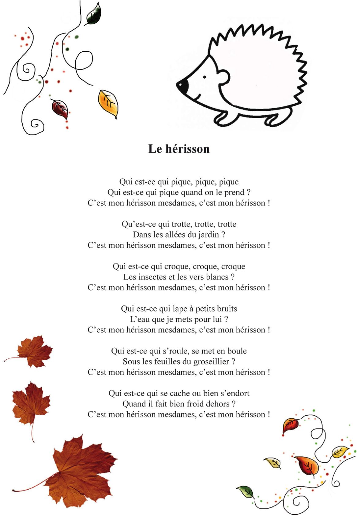 paroles c est l automne les patapons