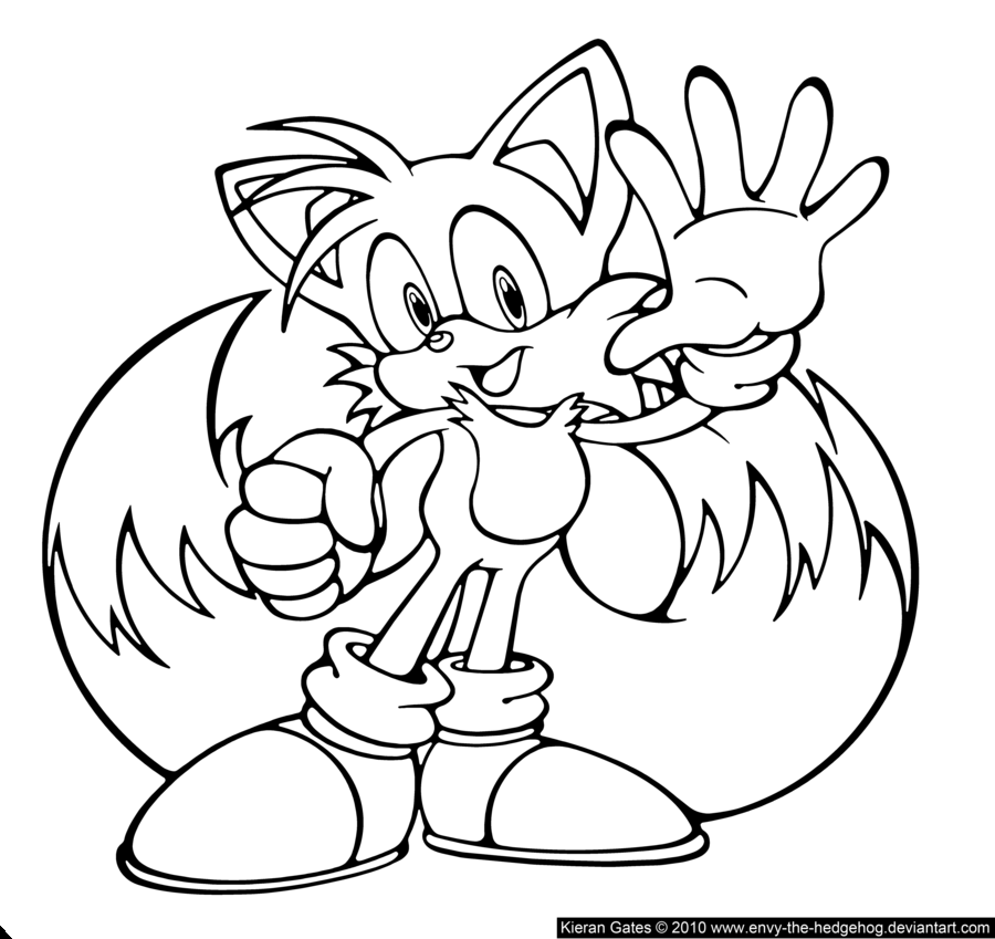 movie tails coloring pages