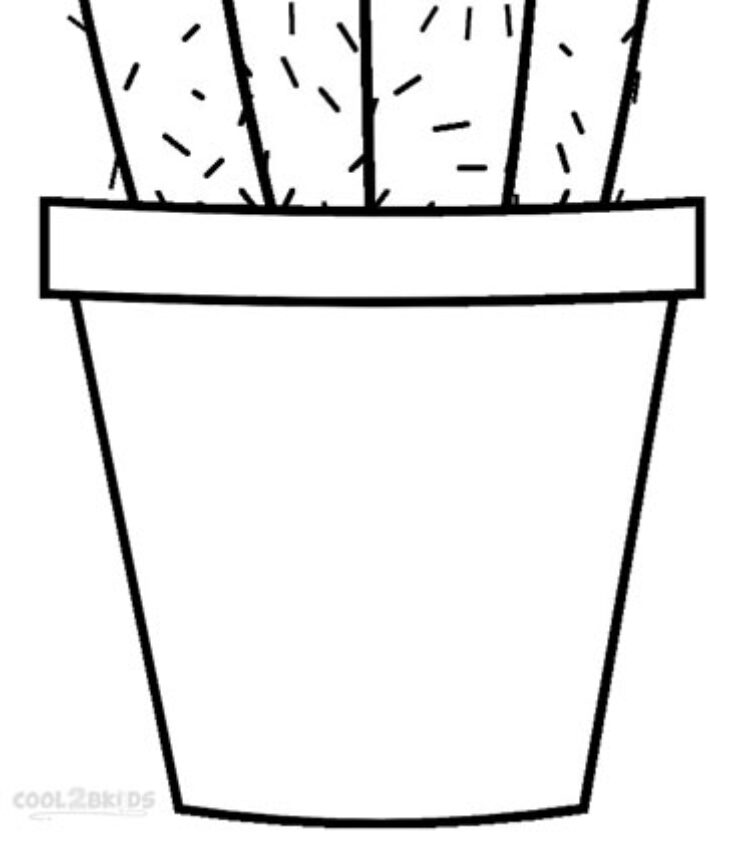 Cactus Coloring Pages Free Printable Cactus Coloring Pages For Kids