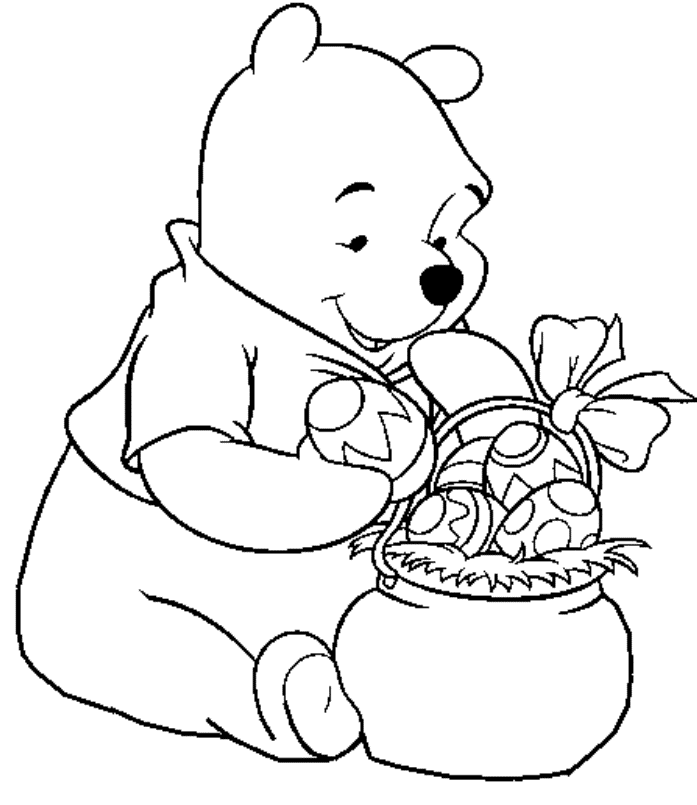 disney easter coloring page