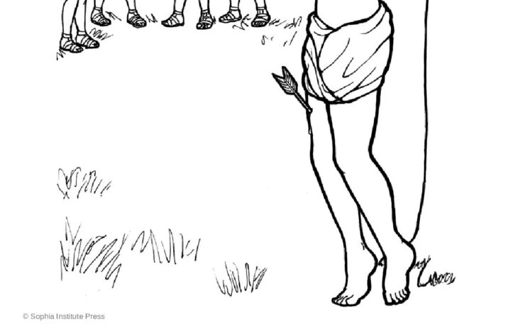 St Sebastian Coloring Page Saint Sebastian Coloring Page Sketch Coloring Page