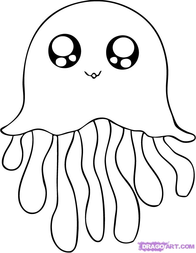 jellyfish coloring page