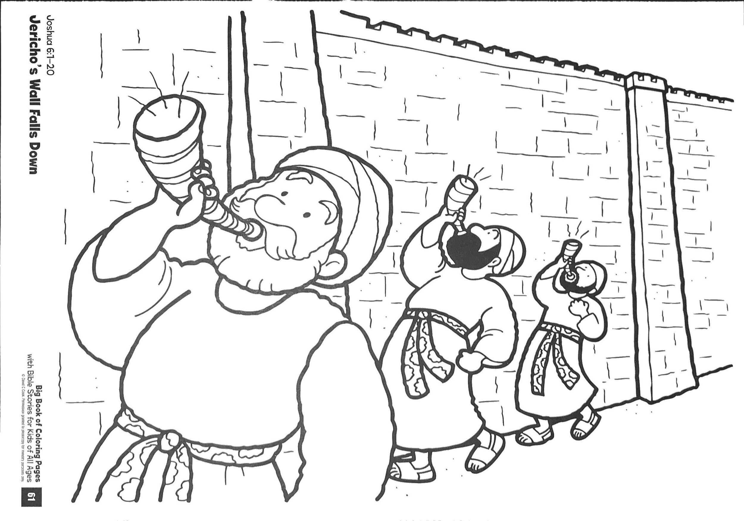 battle of jericho coloring page