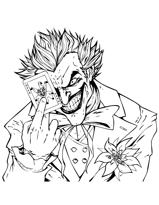 coloring pages joker