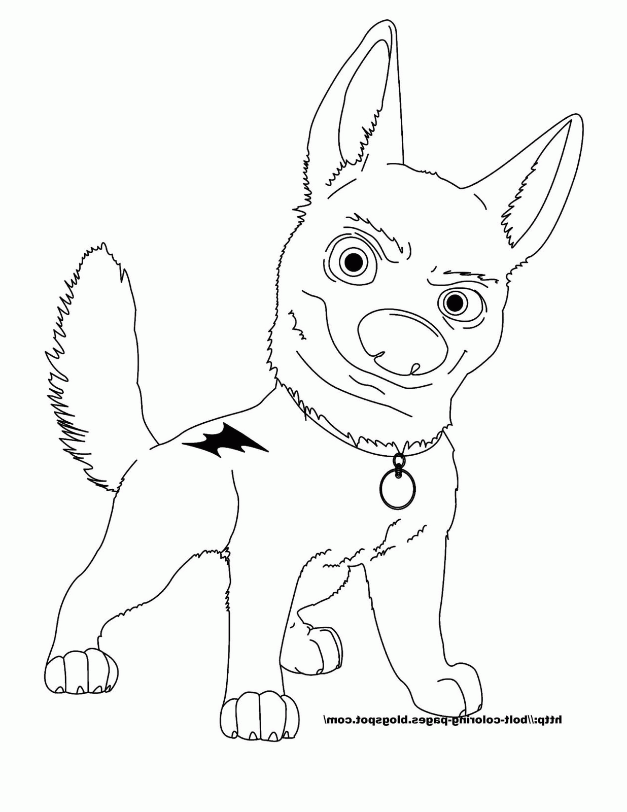 bolt coloring page