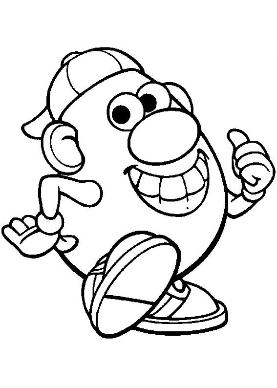 mr potato head coloring pages