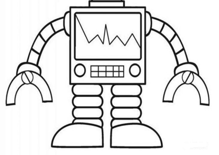 Coloring Page Robots Free Printable Robot Coloring Pages For Kids