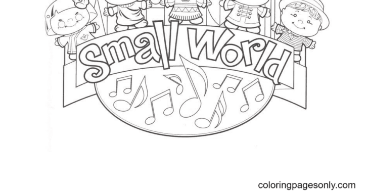 Small World Coloring Pages Explore The Small World With This Printable Coloring Page