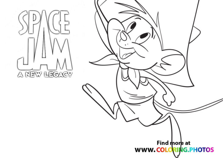 Space Jam 2 Coloring Page Looney Tunes Daffy Bestcoloringpagesforkids Children Kidsworksheetfun