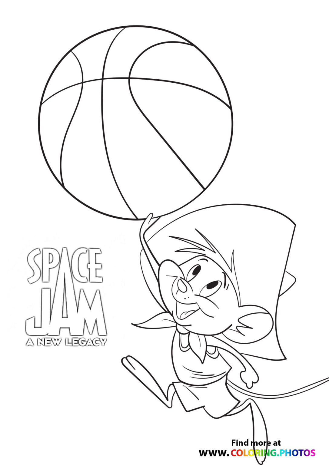 space jam 2 coloring page