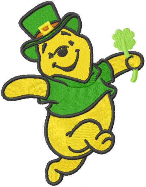 winnie the pooh st patrick 039 s day coloring pages