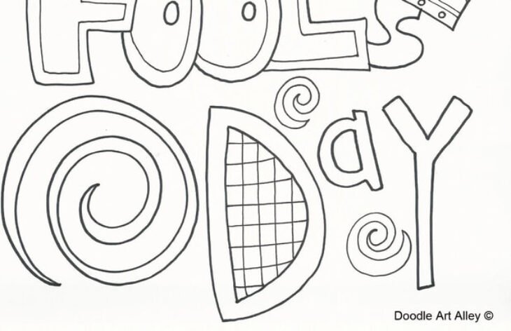 April Fools Day Coloring Page Bluebonkers : April Fools Day Coloring Page