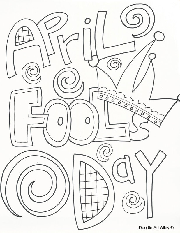 april fools day coloring page