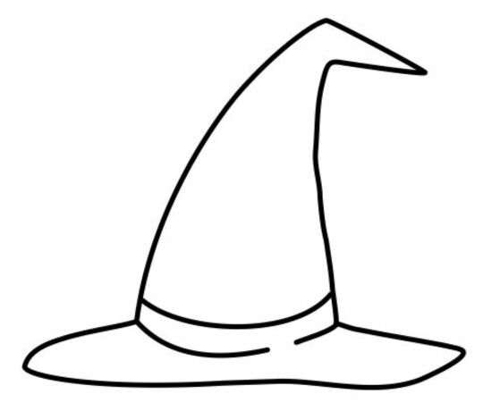 witches hat coloring pages