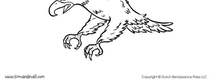 Bald Eagle Coloring Page Eagle Coloring Bald Pages American Printable Color Realistic Adult Print Bird Adults Template Supercoloring Super