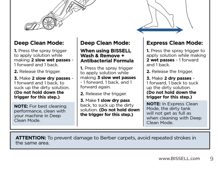 13 Bissell Proheat 2x Instruction Manual Background Bissell Proheat 2x 8920 Series Vacuum Cleaner User Manual