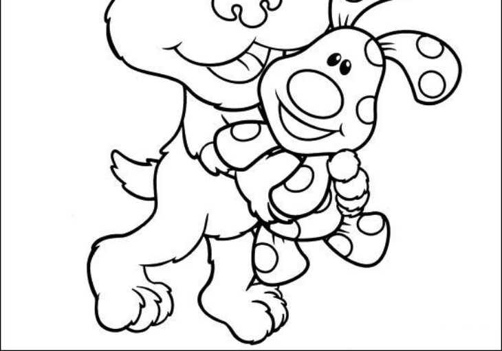 Blues Clues Coloring Page Coloring Clues Blues Pages Blue Book Holding Para Imprimir Colorir