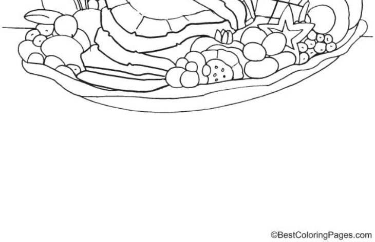 Ham Coloring Page Coloring Pages Ham Food Sheets Sheet Title Coloringpagesfree