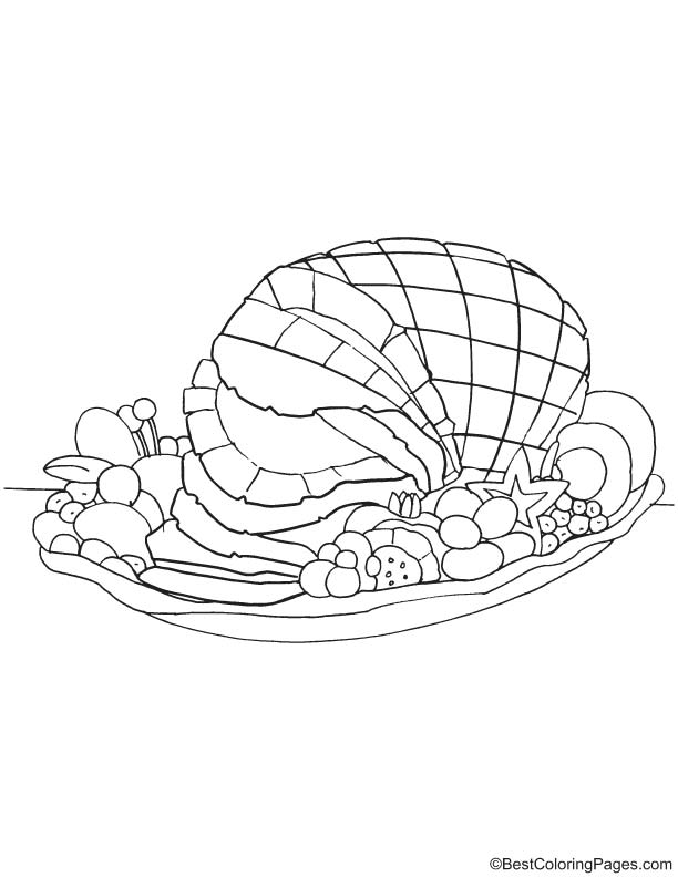 ham coloring page