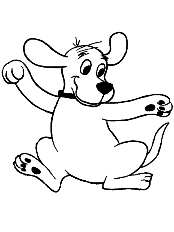 printable clifford coloring pages