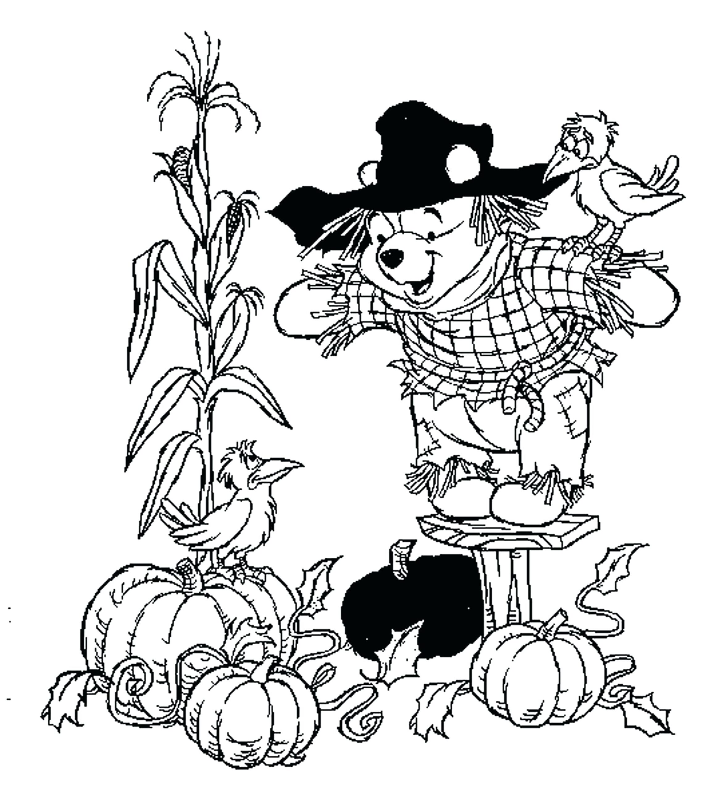 cornfield coloring page