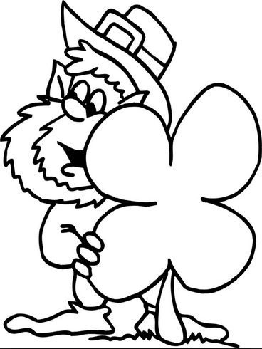 cute leprechaun coloring pages