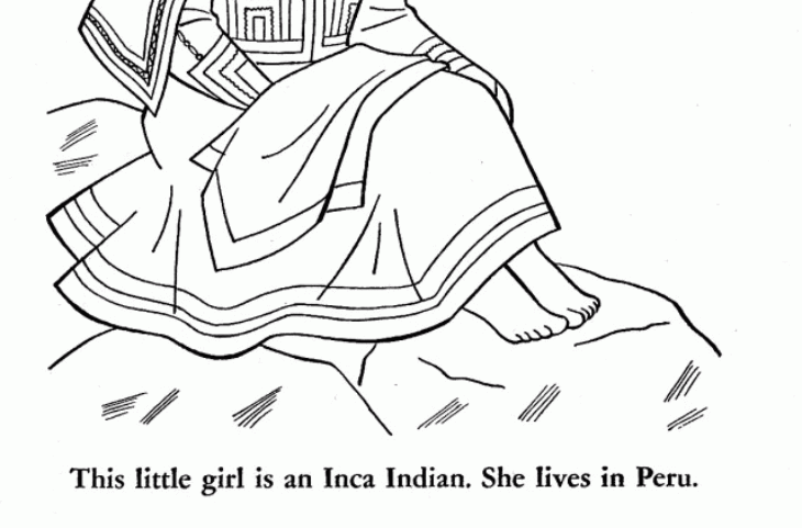 Peru Flag Coloring Page Peru Flag Coloring Page