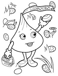 hershey kiss coloring page