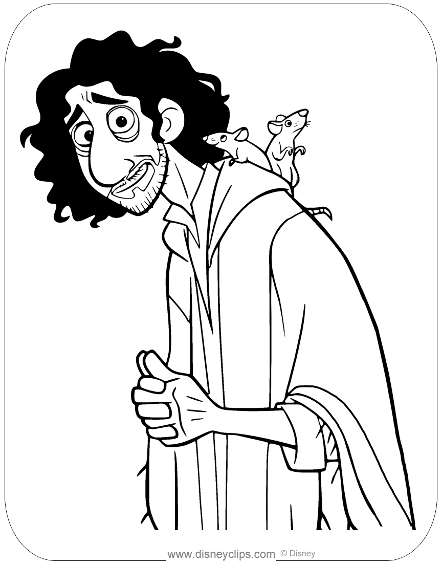 encanto coloring pages bruno