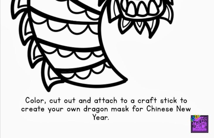 chinese new year dragon coloring page chinese new year dragon coloring page