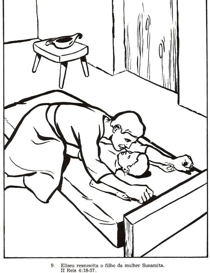 a room for elisha coloring page