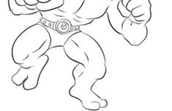 Machamp Coloring Page Coloring Page Pokemon Go Machamp ♥ Online And Print For Free!