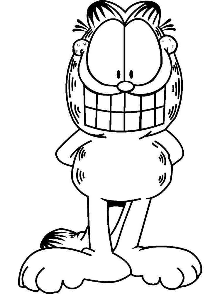 coloring pages garfield