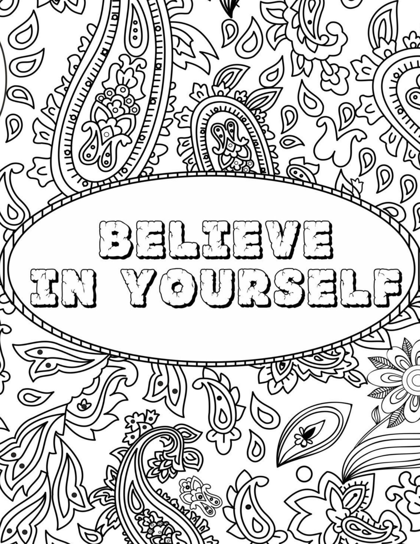 i am enough coloring pages