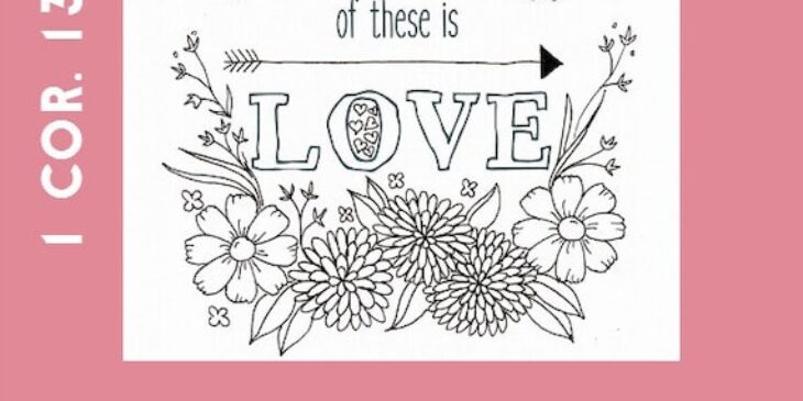 1 Corinthians 13 Coloring Page Coloring Corinthians 13 Pages