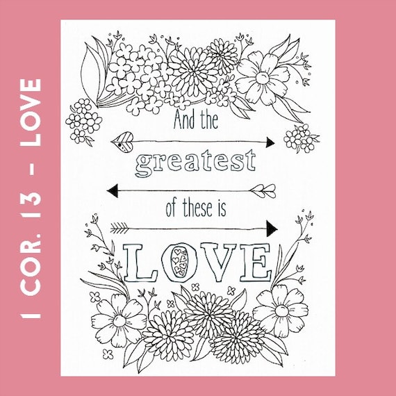 1 corinthians 13 coloring page