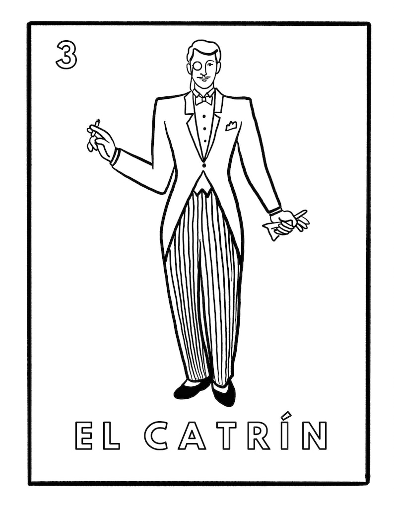 loteria coloring pages